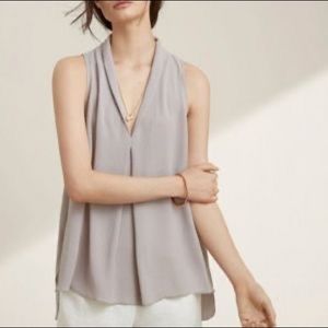 Aritzia Wilfred Nuit Blouse in Ashen Gray